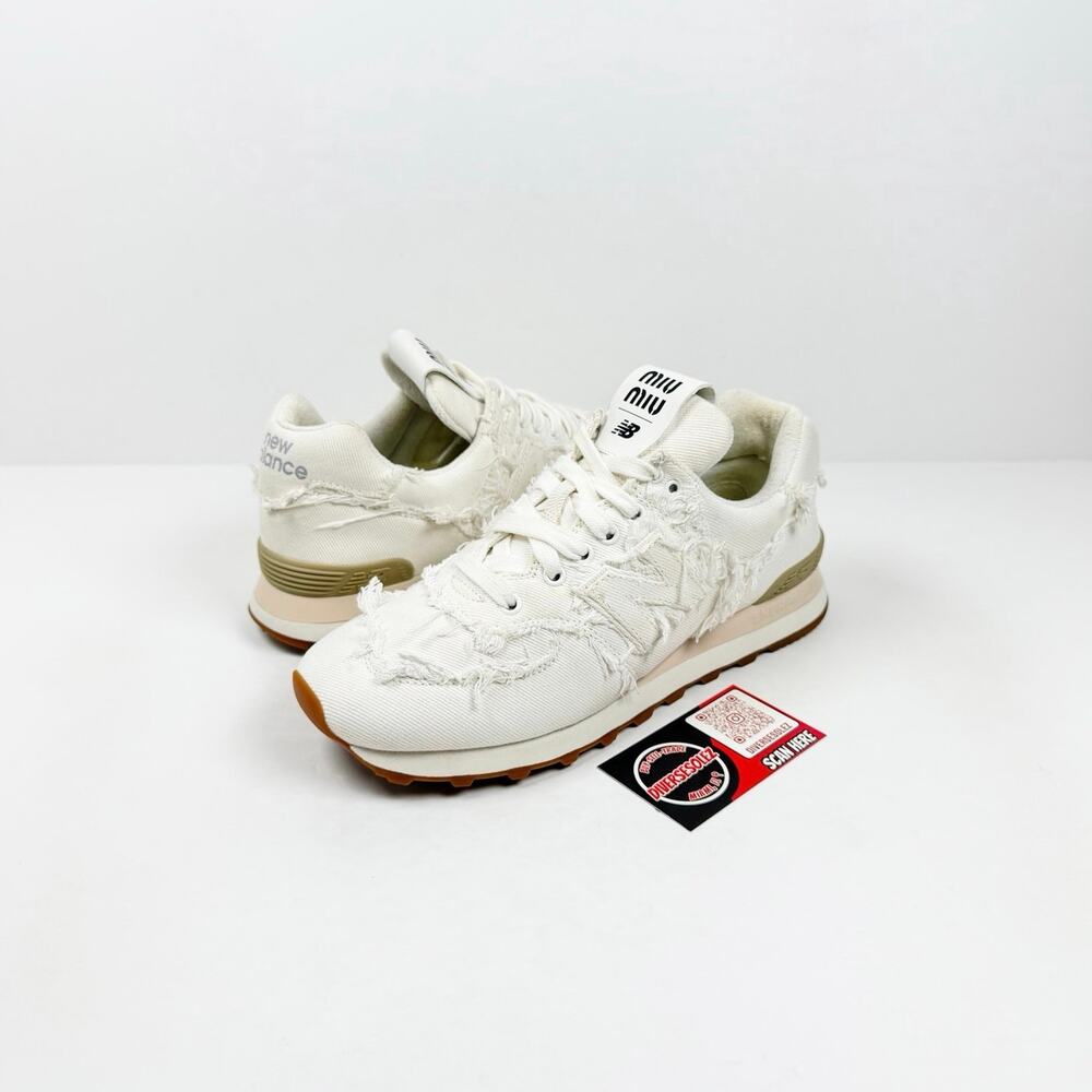 Size 8.5 - Miu Miu X New Balance 574 Denim Women’s